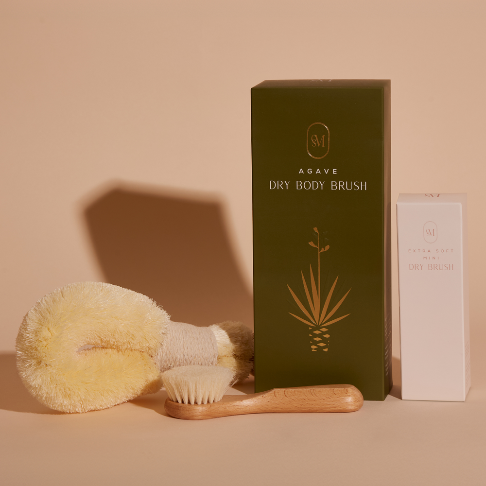 Agave + Goat Hair Dry Brush Set