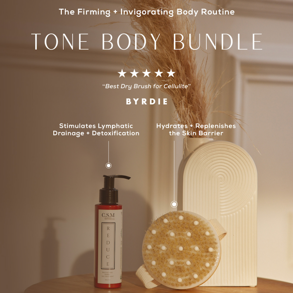 Tone Bundle I Organic Cellulite Body Cream & Dry Brush I CSM Body